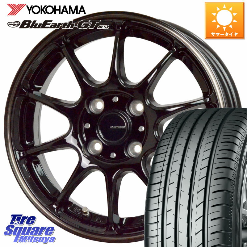 HotStuff G・SPEED P-07 ジー・スピード ホイール 16インチ 16 X 6.0J +43 4穴 100 YOKOHAMA R4620 ヨコハマ BluEarth-GT AE51 205/45R16