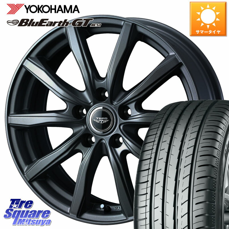 WEDS TEAD SH 特価 ホイール 16インチ 16 X 6.5J +47 5穴 114.3 YOKOHAMA R4575 ヨコハマ BluEarth-GT AE51 205/55R16 ステップワゴン