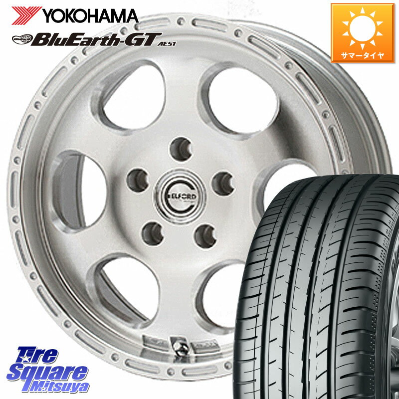 MEIWA Blood Stock One Piece ホイール 16インチ 16 X 7.0J +45 5穴 100 YOKOHAMA R4618 ヨコハマ BluEarth-GT AE51 205/60R16