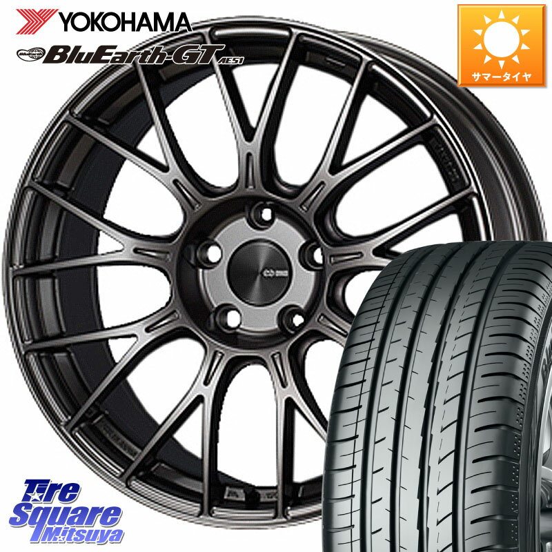 ENKEI エンケイ PerformanceLine PFM1 15インチ 15 X 5.5J +45 4穴 100 YOKOHAMA R6950 ヨコハマ BluEarth-GT AE51 195/55R15