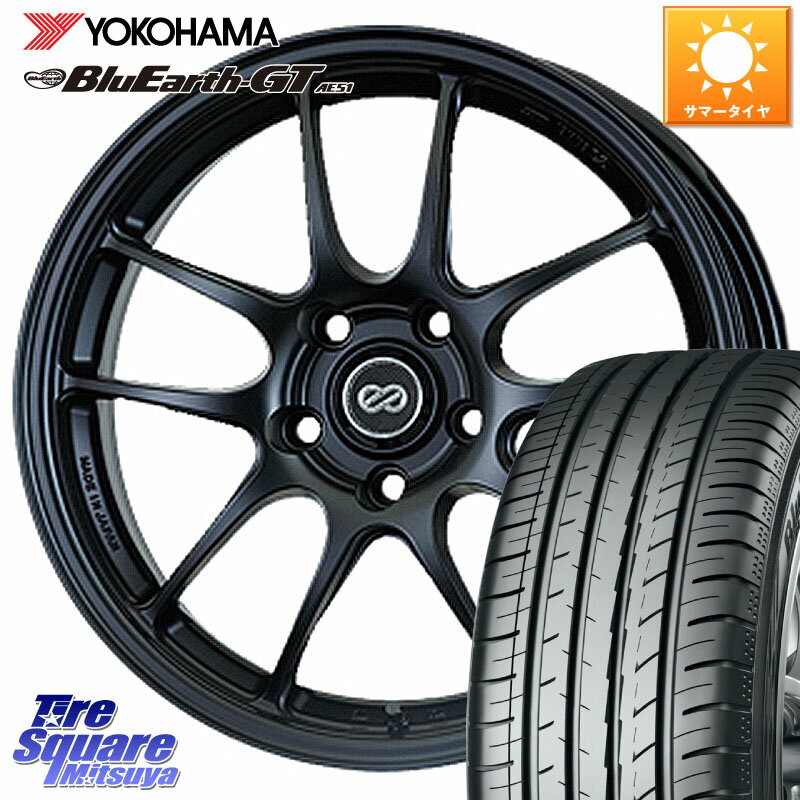 KYOHO ENKEI エンケイ PerformanceLine PF01 ホイール 16 X 6.5J +42 4穴 100 YOKOHAMA R4599 ヨコハマ BluEarth-GT AE51 195/55R16