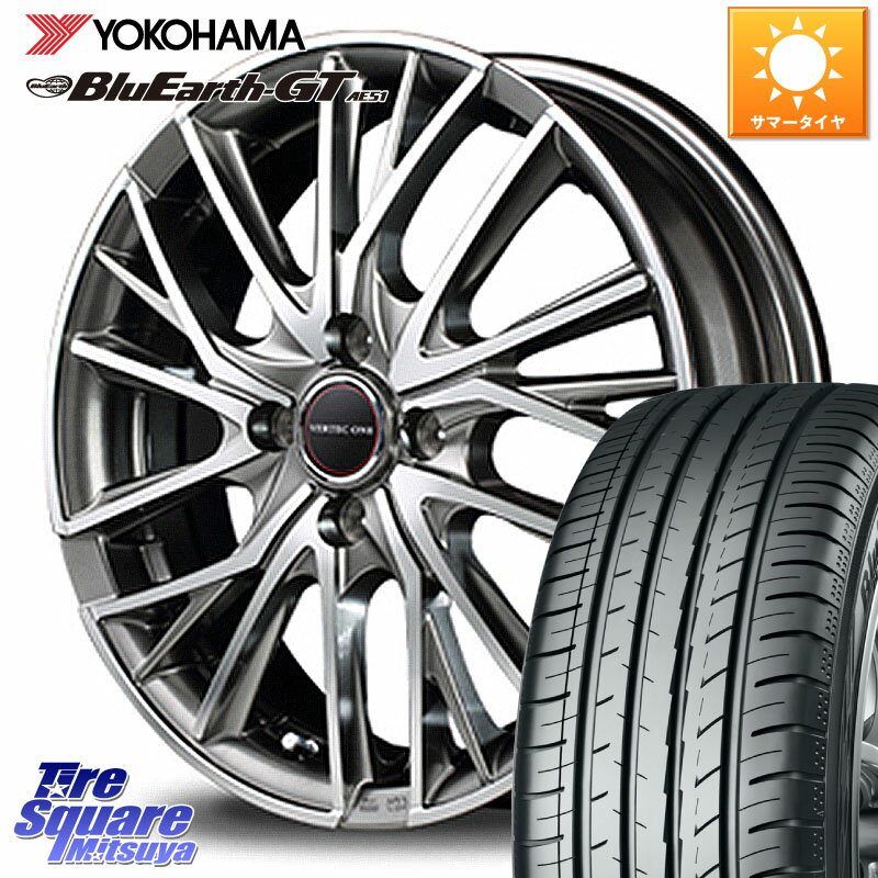 MANARAY MID VERTEC ONE VULTURE ホイール 16 X 6.0J +43 4穴 100 YOKOHAMA R4585 ヨコハマ BluEarth-GT AE51 195/45R16 サクシード ルーミー