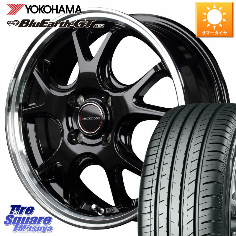 MANARAY MID VERTEC ONE EXE5 ホイール 16インチ 16 X 6.0J +43 4穴 100 YOKOHAMA R4599 ヨコハマ BluEarth-GT AE51 195/55R16 アクア