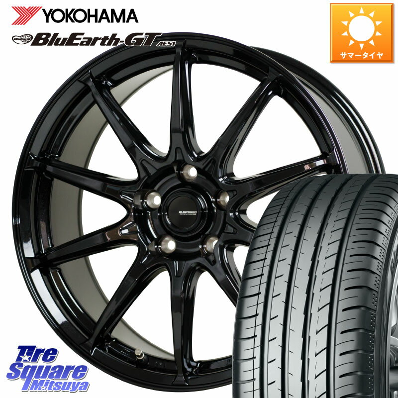 HotStuff G-SPEED G-05 G05 5H ホイール 4本 15インチ 15 X 6.0J +43 5穴 114.3 YOKOHAMA R4574 ヨコハマ BluEarth-GT AE51 195/65R15