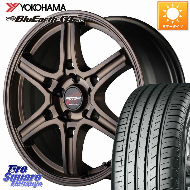 MANARAY MID RMP RACING R60 17インチ 17 X 7.0J +48 5穴 100 YOKOHAMA R4609 ヨコハマ BluEarth-GT AE51 215/50R17 インプレッサ