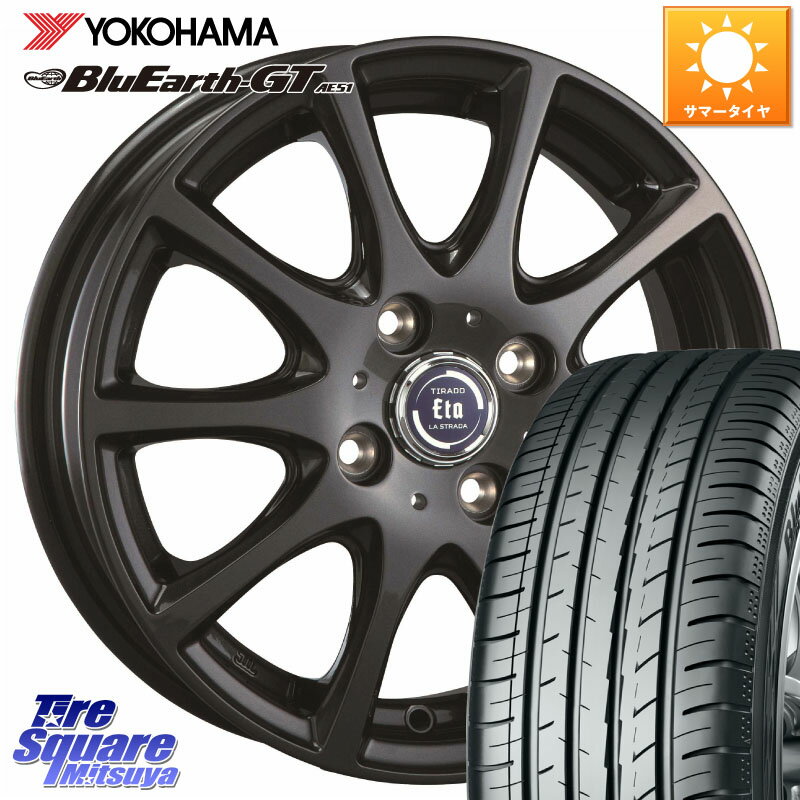 阿部商会 ティラード イータ 15 X 5.5J +43 4穴 100 YOKOHAMA R4608 ヨコハマ BluEarth-GT AE51 175/65R15 アクア クロスビー