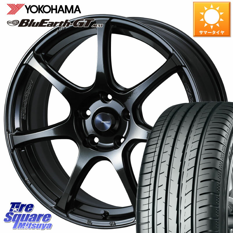 WEDS 74032 ウェッズ スポーツ SA75R 18インチ 18 X 8.5J(EVO10 CZ4A) +35 5穴 114.3 YOKOHAMA R4625 ヨコハマ BluEarth-GT AE51 245/40R18 ランエボ10キャリパー対応！