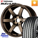 RAYS 【欠品次回8~9月】 TE37 SAGA S-plus VOLK RACING 鍛造 ホイール 18インチ 18 X 8.0J +45 5穴 114.3 YOKOHAMA R5788 ヨコハマ BluEarth-XT AE61 235/65R18(2)
