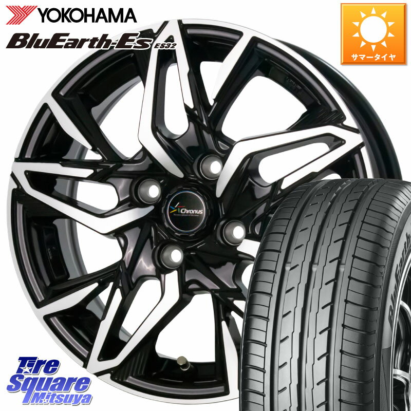 HotStuff Chronus CH-112 クロノス CH112 ホイール 15インチ 15 X 5.5J +43 4穴 100 YOKOHAMA R6265 ヨコハマ BluEarth-Es ES32 165/55R15