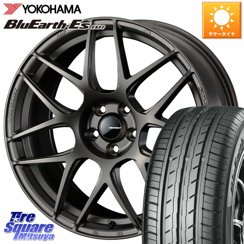 WEDS 74193 SA-27R ウェッズ スポーツ ホイール 18インチ 18 X 7.5J +45 5穴 114.3 YOKOHAMA R6292 ヨコハマ BluEarth-Es ES32 215/45R18 MAZDA3 リーフ VOXY