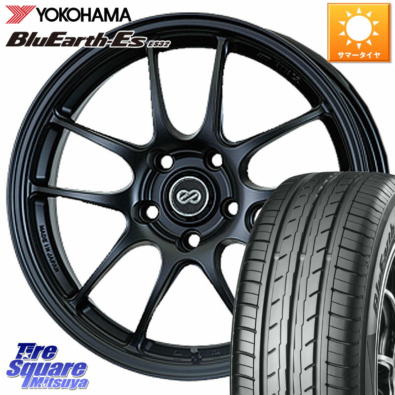 ENKEI エンケイ PerformanceLine PF01 BK ホイール 17 X 7.0J +48 5穴 100 YOKOHAMA R2463 ヨコハマ BluEarth-Es ES32 215/50R17 インプレッサ