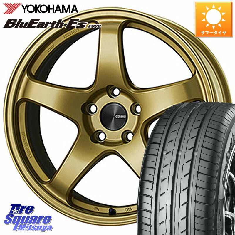 KYOHO ENKEI エンケイ PerformanceLine PF05 17インチ 17 X 7.0J +45 5穴 114.3 YOKOHAMA R6299 ヨコハマ BluEarth-Es ES32 225/55R17