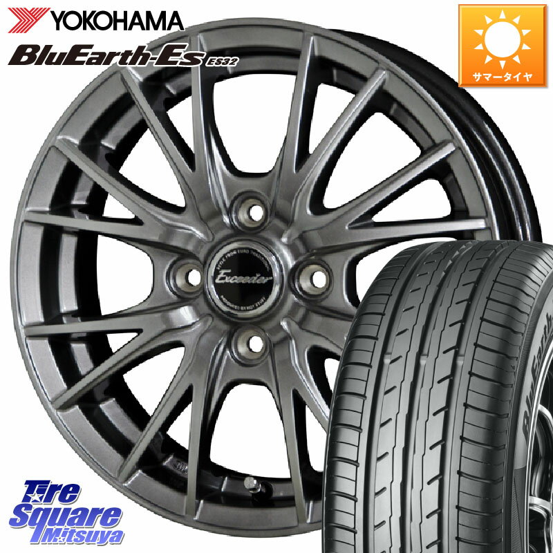 HotStuff エクシーダー E05 ホイール 13インチ 13 X 4.0J +45 4穴 100 YOKOHAMA R6263 ヨコハマ BluEarth-Es ES32 155/70R13