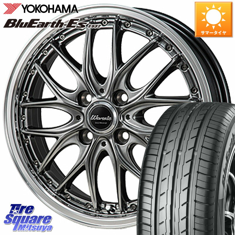 MONZA Warwic DEEPRAND ホイール 15 X 5.5J +43 4穴 100 YOKOHAMA R6279 ヨコハマ BluEarth-Es ES32 175/65R15 アクア クロスビー