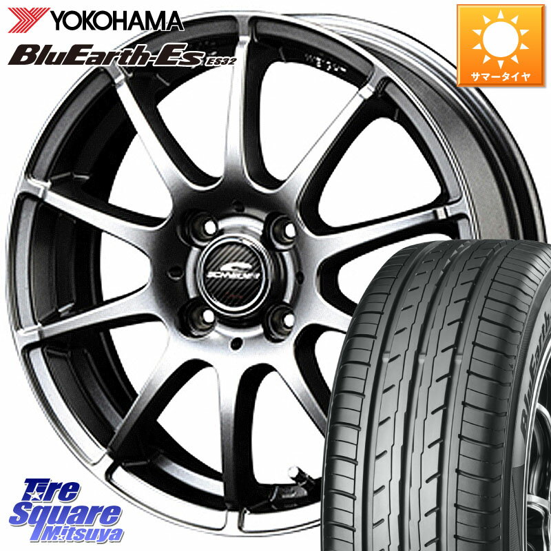 MANARAY MID SCHNEIDER StaG スタッグ ホイール 13インチ 13 X 4.0J +42 4穴 100 YOKOHAMA R6263 ヨコハマ BluEarth-Es ES32 155/70R13