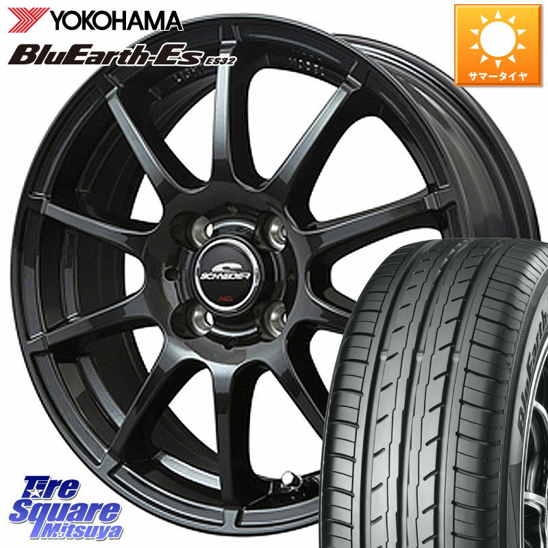 MANARAY MID SCHNEIDER StaG スタッグ ガンメタ ホイール 15インチ 15 X 5.5J +45 4穴 100 YOKOHAMA R6279 ヨコハマ BluEarth-Es ES32 175/65R15 アクア クロスビー