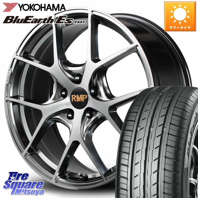 MANARAY MID RMP - 025F ホイール 19インチ 19 X 8.0J +38 5穴 114.3 YOKOHAMA R6305 ヨコハマ BluEarth-Es ES32 225/35R19