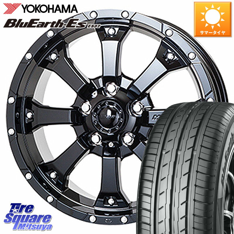 MKW MK-46 MK46 グロスブラック 5H ホイール 16インチ 16 X 7.0J +42 5穴 114.3 YOKOHAMA R2464 ヨコハマ BluEarth-Es ES32 215/55R16 リーフ