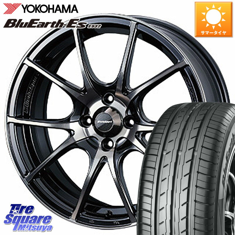 WEDS 72620 SA-10R SA10R ウェッズ スポーツ ホイール 17インチ 17 X 7.0J +43 4穴 100 YOKOHAMA R6288 ヨコハマ BluEarth-Es ES32 205/50R17