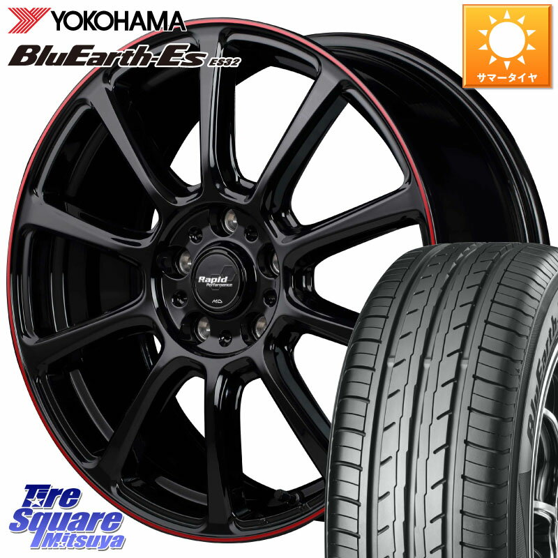 MANARAY MID ラピッドパフォーマンス ZX10 ホイール 17インチ 17 X 7.0J +38 5穴 114.3 YOKOHAMA R2471 ヨコハマ BluEarth-Es ES32 225/45R17 ヤリス