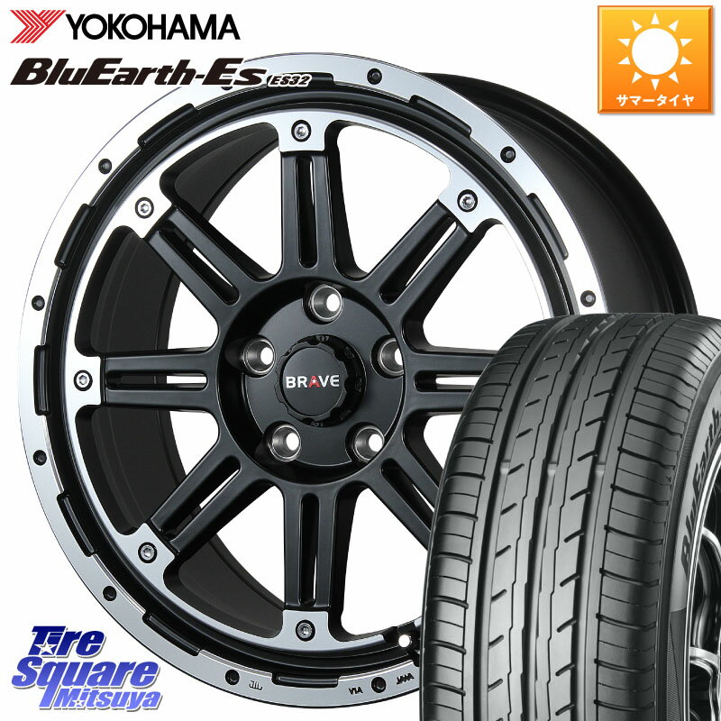 BLEST Bahns Tech BRAVE-Stream ホイール 16インチ 16 X 7.0J +45 5穴 114.3 YOKOHAMA R2457 ヨコハマ BluEarth-Es ES32 205/60R16 MAZDA3 ステップワゴン VOXY