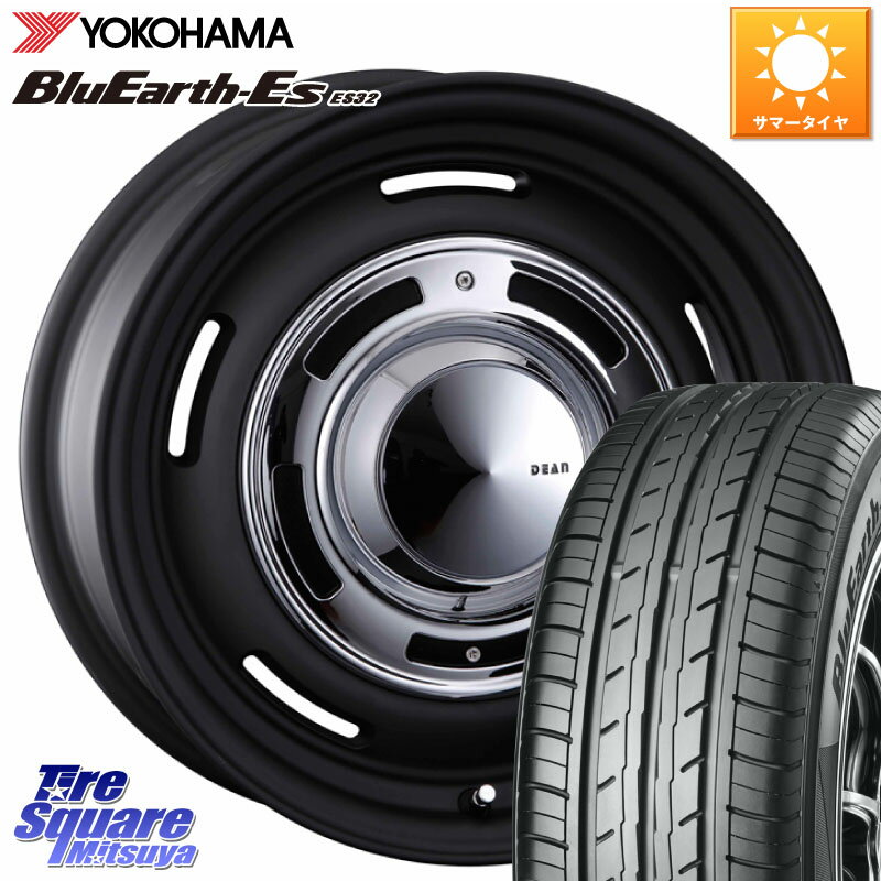 CRIMSON ディーン クロスカントリー ブラック 14インチ 14 X 4.5J +43 4穴 100 YOKOHAMA R2409 ヨコハマ BluEarth-Es ES32 165/60R14