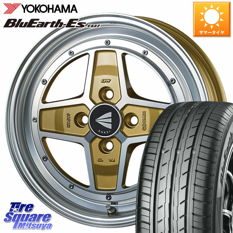 ENKEI エンケイ NEO CLASSIC APACHE2 15インチ 15 X 5.0J +45 4穴 100 YOKOHAMA R6260 ヨコハマ BluEarth-Es ES32 165/50R15