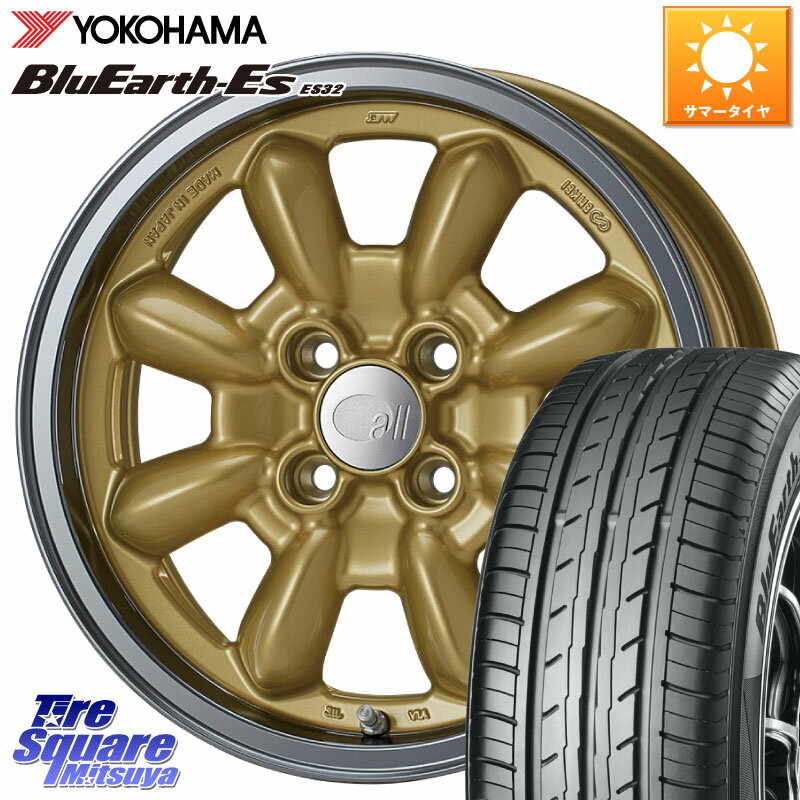 ENKEI エンケイ ALL EIGHTEEN Classical Spoke 15インチ 15 X 6.0J +38 4穴 100 YOKOHAMA R6285 ヨコハマ BluEarth-Es ES32 185/65R15 アクア クロスオーバー FITクロスター