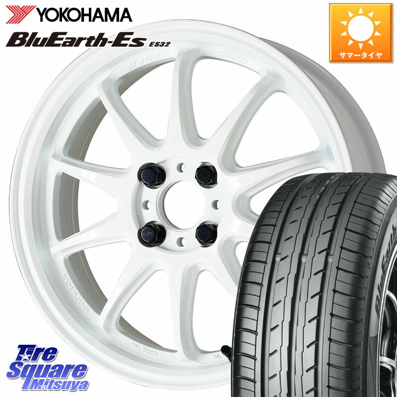 WORK ワーク EMOTION エモーション ZR10 15インチ 15 X 5.0J +45 4穴 100 YOKOHAMA R6260 ヨコハマ BluEarth-Es ES32 165/50R15