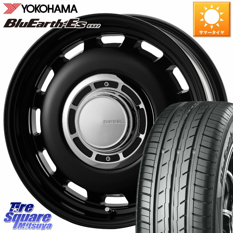 コスミック クロスブラッド DIESEL 14インチ 14 X 4.5J +43 4穴 100 YOKOHAMA R6264 ヨコハマ BluEarth-Es ES32 155/65R14