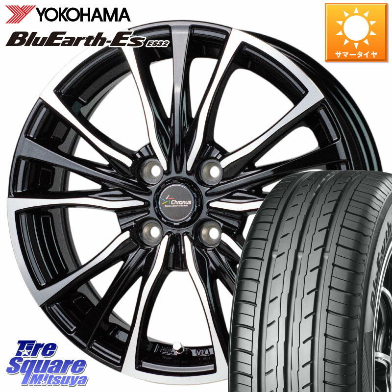 HotStuff Chronus クロノス CH-110 CH110 ホイール 15インチ 15 X 5.5J +43 4穴 100 YOKOHAMA R2414 ヨコハマ BluEarth-Es ES32 175/55R15 ルーミー