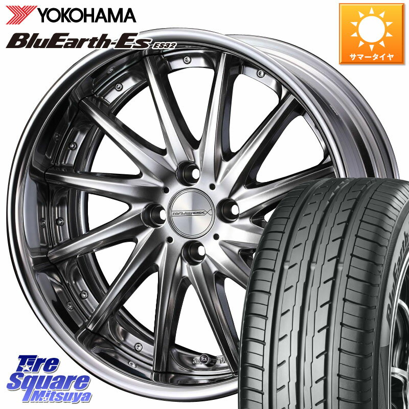 WEDS MAVERICK 1212F HiDisk 17インチ 2ピース 17 X 7.0J +32 4穴 100 YOKOHAMA R2462 ヨコハマ BluEarth-Es ES32 215/45R17