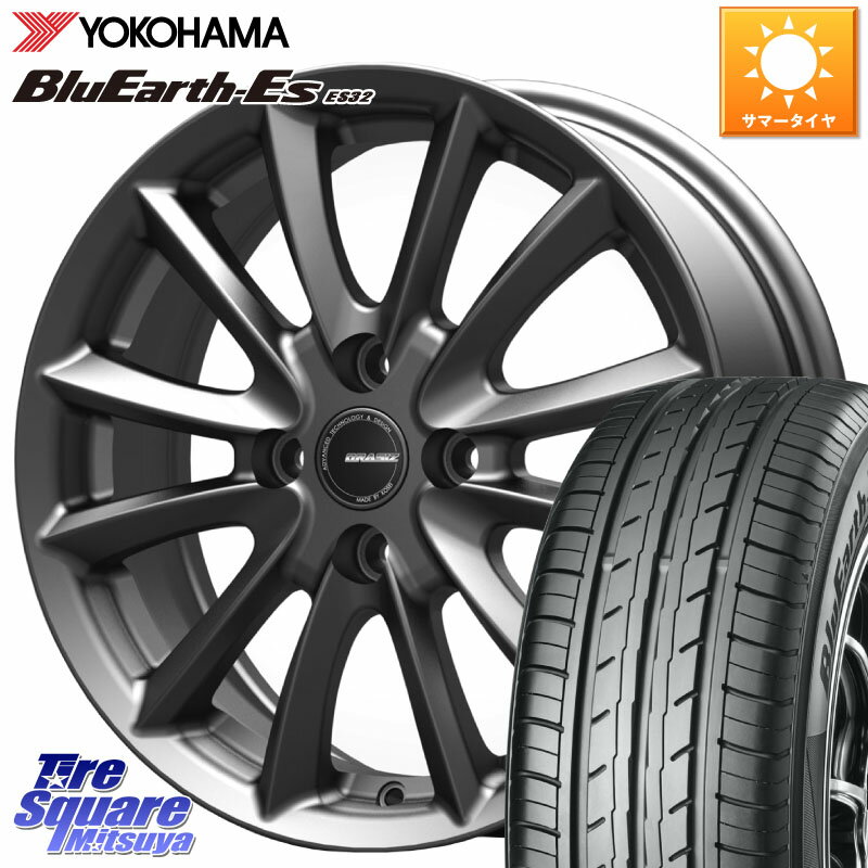 KOSEI クレイシズVS6 QRA300Gホイール 13 X 4.0J +45 4穴 100 YOKOHAMA R6263 ヨコハマ BluEarth-Es ES32 155/70R13