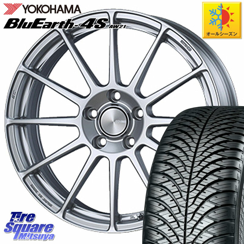 YOKOHAMA R4425 ヨコハマ BluEarth-4S AW21 オールシーズンタイヤ 185/55R15 ENKEI エンケイ PerformanceLine PF03 ホイール 15 X 6.0J +45 4穴 100 ノート