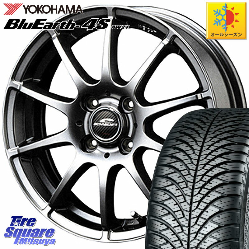 YOKOHAMA R3318 襳ϥ BluEarth-4S AW21 륷󥿥 195/65R15 MANARAY MID SCHNEIDER StaG å ۥ 15 15 X 5.5J +40 4 100