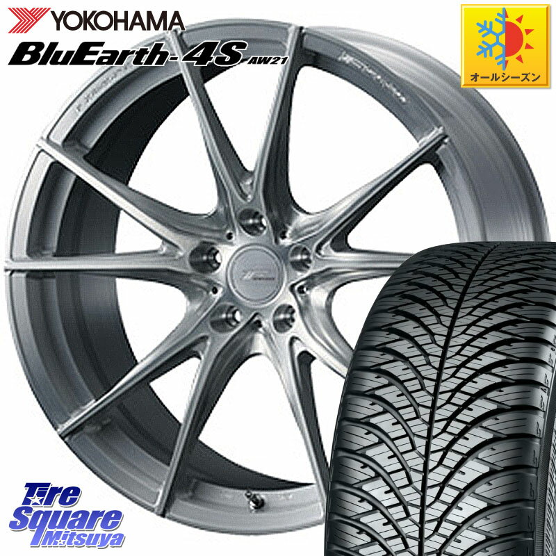 YOKOHAMA R4450 ヨコハマ BluEarth-4S AW21 オールシーズンタイヤ 225/55R18 WEDS F ZERO FZ-2 FZ2 鍛造 FORGED ホイール18インチ 18 X 7.5J 45 5穴 100 アウトバック