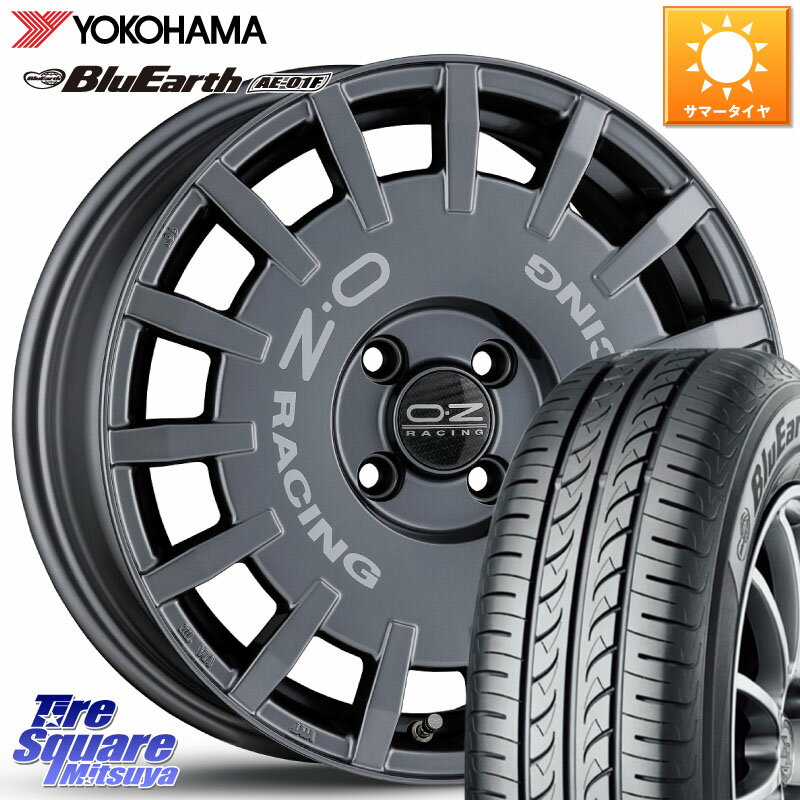 OZ Rally Racing ラリーレーシング GRA 専用KIT付属 16インチ 16 X 6.5J(LUTECIA BJ) +38 4穴 100 YOKOHAMA F8335 ヨコハマ BluEarth AE01F 195/55R16 ルノー ルーテシア