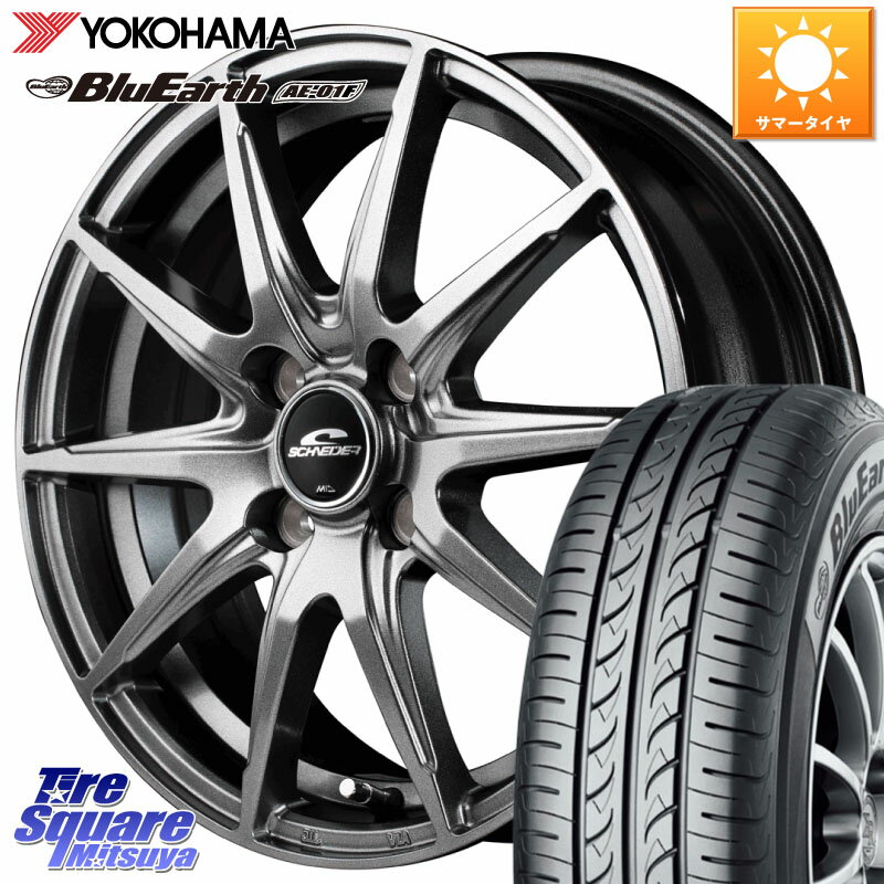 MANARAY ڷʼ6-ͽMID SCHNEIDER ʥ SLS ۥ 16 16 X 6.0J +42 4 100 YOKOHAMA F8335 襳ϥ BluEarth AE01F 195/55R16 