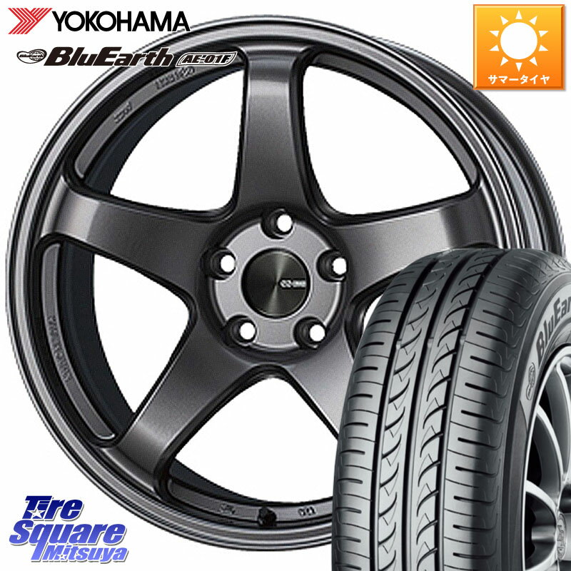 KYOHO ENKEI エンケイ PerformanceLine PF05 DS 4H 15インチ 15 X 6.0J +40 4穴 100 YOKOHAMA F8333 ヨコハマ BluEarth AE01F 195/60R15