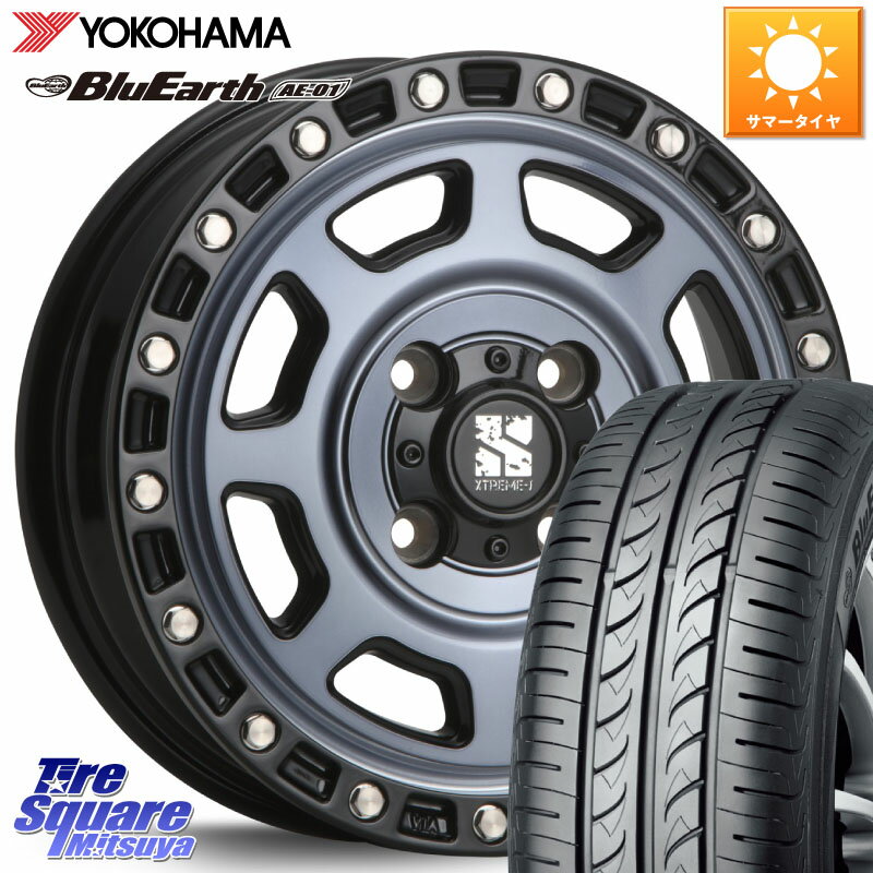 MLJ XJ07 XTREME-J 4H IND エクストリームJ 13インチ 13 X 4.0J +43 4穴 100 YOKOHAMA F4411 ヨコハマ BluEarth AE01 155/70R13