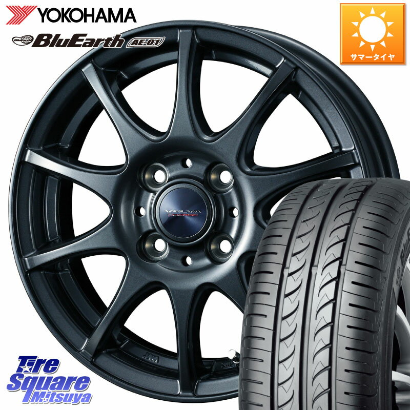 WEDS ウェッズ ヴェルヴァチャージ ホイール 13 X 4.0J +45 4穴 100 YOKOHAMA F4411 ヨコハマ BluEarth AE01 155/70R13