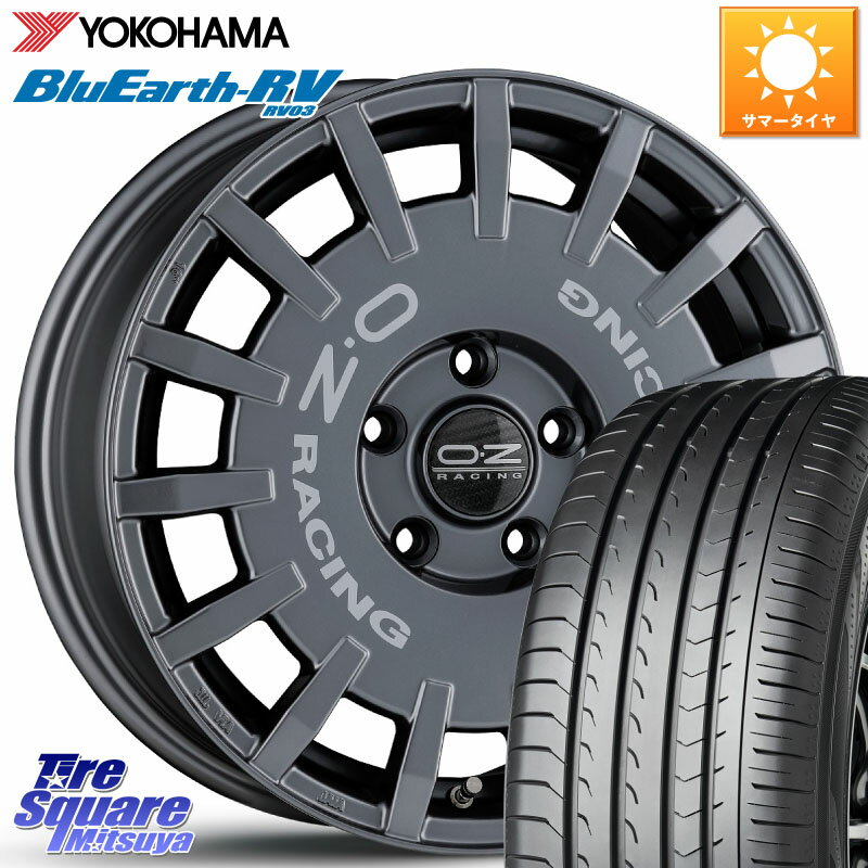 OZ Rally Racing ラリーレーシング GRA 専用KIT付属 16インチ 16 X 7.0J +45 5穴 114.3 YOKOHAMA ヨコハマ ブルーアース ミニバン RV03 205/55R16