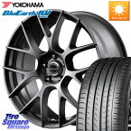 MANARAY MID Lefinada MOTION3 平座仕様 トヨタ・レクサス専用 ホイール 18インチ 18 X 8.0J +33 5穴 114.3 YOKOHAMA R7624 ヨコハマ ブルーアース ミニバン RV03 225/60R18 NX