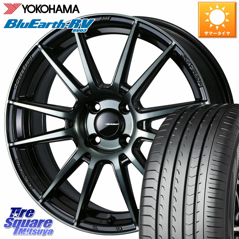 WEDS WedsSport SA-62R ホイール 15インチ 15 X 6.0J +38 4穴 100 YOKOHAMA ヨコハマ ブルーアース ミニバン RV03 195/65R15