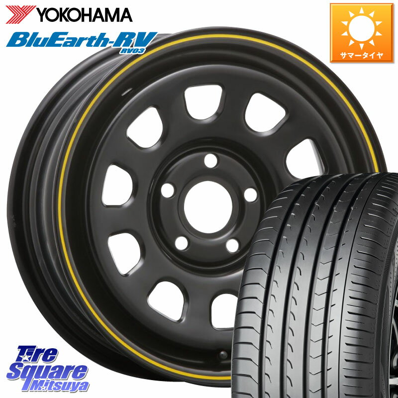 MLJ デイトナ SS DAYTONA YE ホイール 15インチ カングー 15 X 6.0J(RENAUT KANGOO KW) +30 5穴 108 YOKOHAMA ヨコハマ ブルーアース ミニバン RV03 205/65R15 ルノー カングービボップ KW系