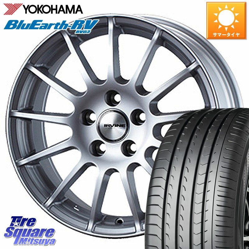 WEDS IR77547R/6 ウェッズ IRVINE F01 ホイール 17インチ 17 X 7.5J(MB X156) +47 5穴 112 YOKOHAMA ヨコハマ ブルーアース ミニバン RV03 215/60R17