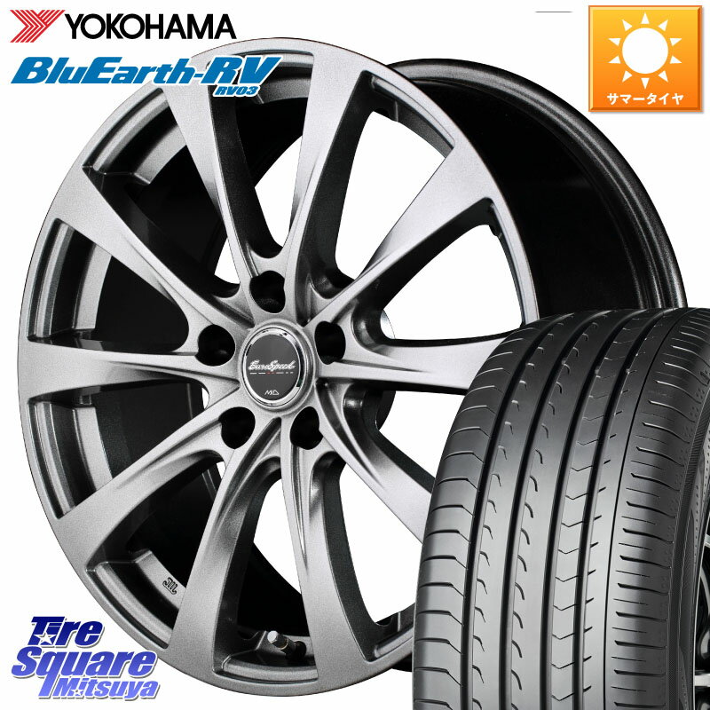 MANARAY MID EuroSpeed F10 ホイール 4本 15インチ 15 X 6.0J +45 5穴 114.3 YOKOHAMA ヨコハマ ブルーアース ミニバン RV03 195/65R15