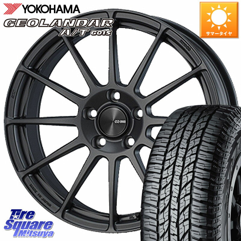 KYOHO ENKEI エンケイ PerformanceLine PF03 (MD) ホイール 18 X 7.5J +48 5穴 114.3 YOKOHAMA R5960 ヨコハマ GEOLANDAR AT G015 A/T ブラックレター 225/60R18 RAV4 エクストレイル CX-5 アウトバック