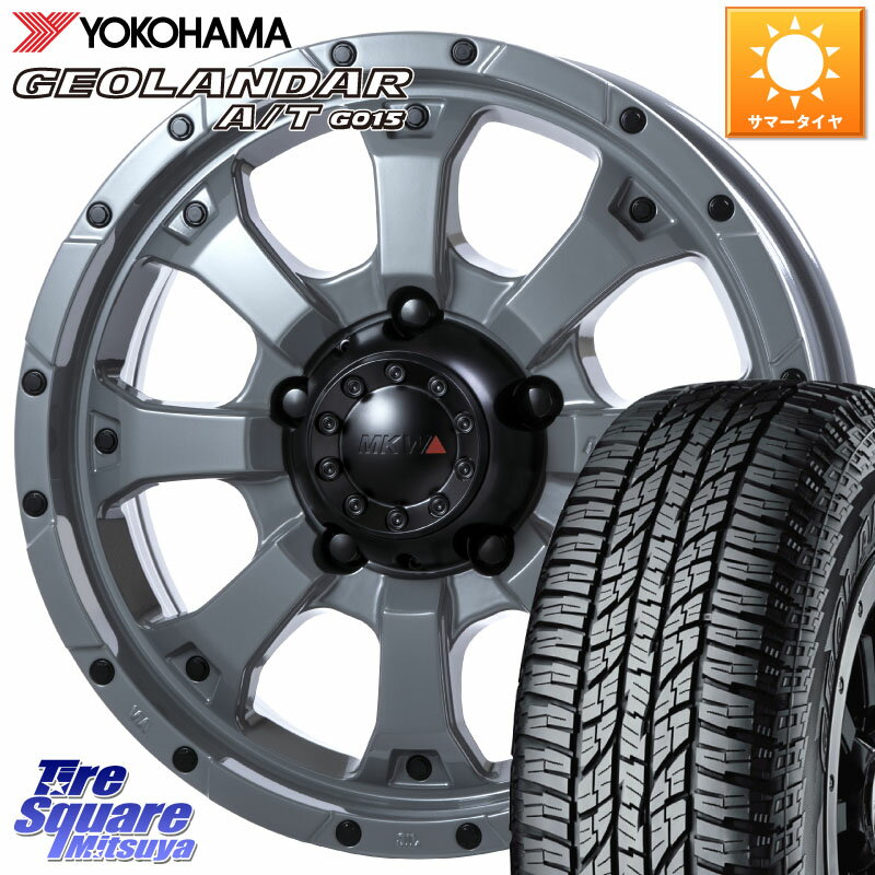 MKW MK-46 ヘルキャット ホイール 4本 16インチ 16 X 5.5J +22 5穴 139.7 YOKOHAMA R1154 ヨコハマ GEOLANDAR AT G015 A/T ブラックレター 215/70R16 ジムニー