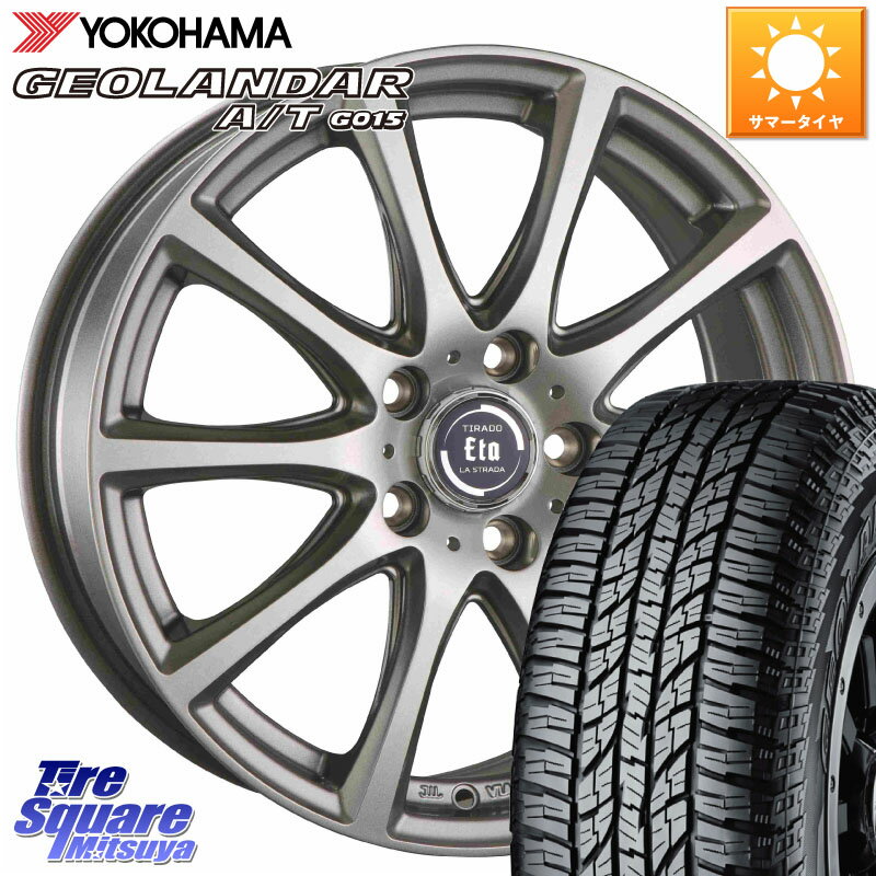阿部商会 ティラード イータ 16 X 6.5J +48 5穴 114.3 YOKOHAMA R1158 ヨコハマ GEOLANDAR AT G015 A/T ブラックレター 225/70R16 SK系フォレスター